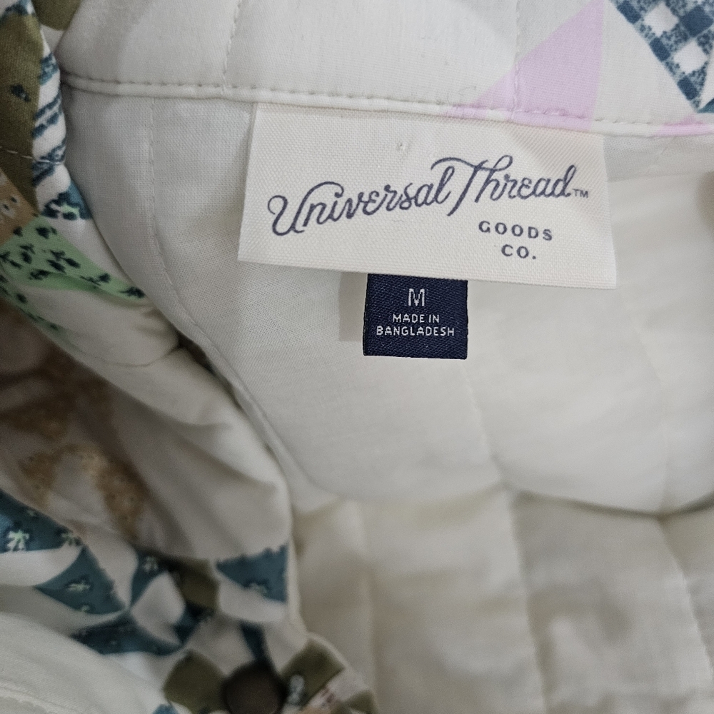 Universal Thread Multicolor Patchwork Quilted Jac… - image 7